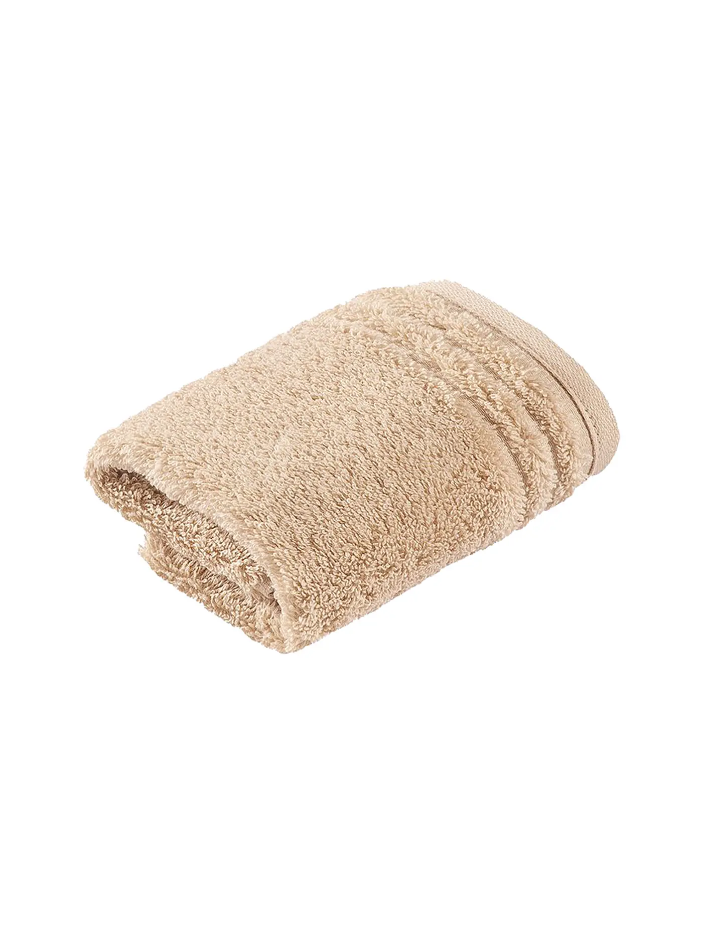 VOSSEN | Seiftuch "Vienna Style" 30x30cm (Weiss) | beige